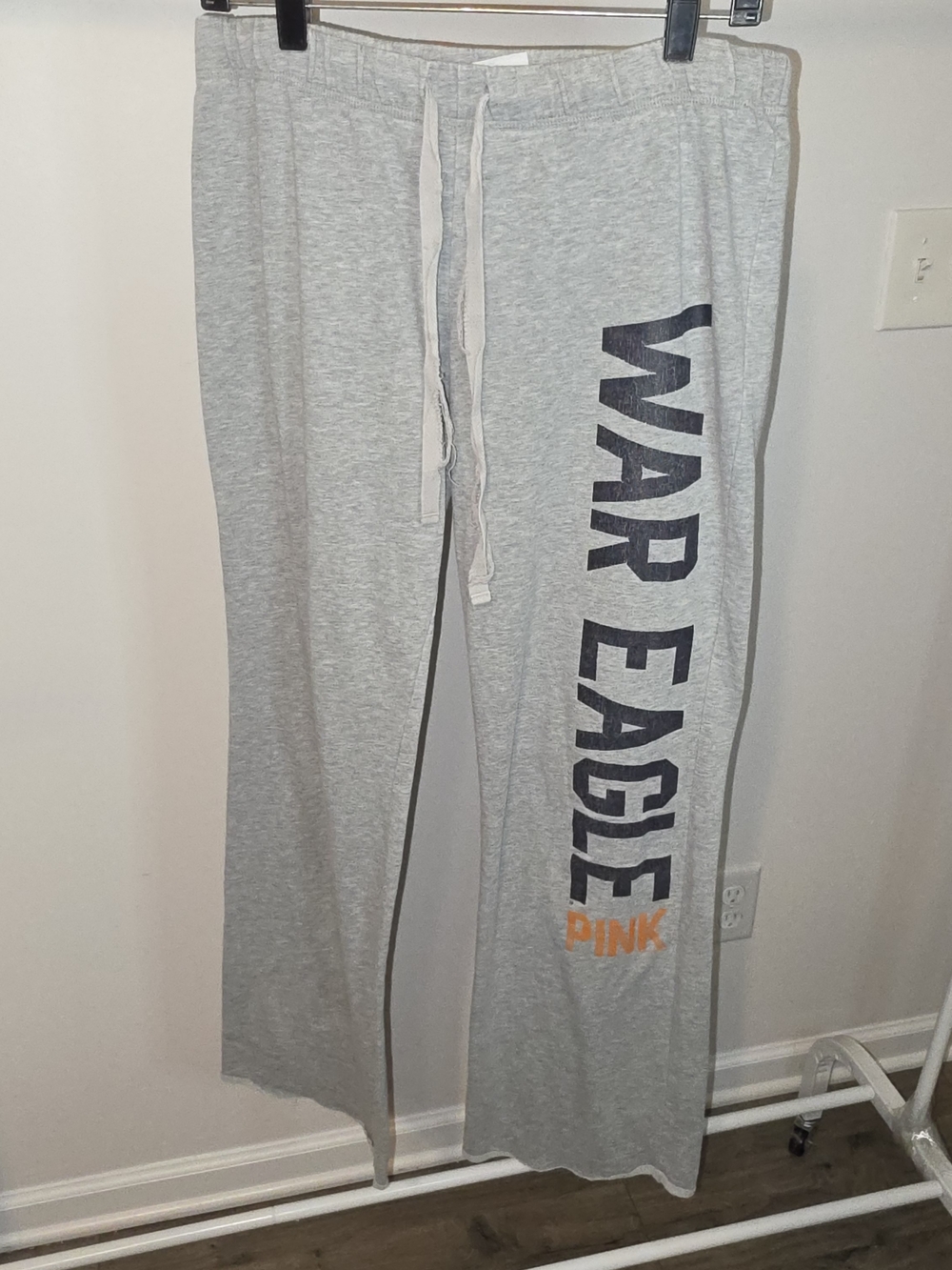PINK Victoria's Secret Gray 'War Eagle' Lounge Pants
